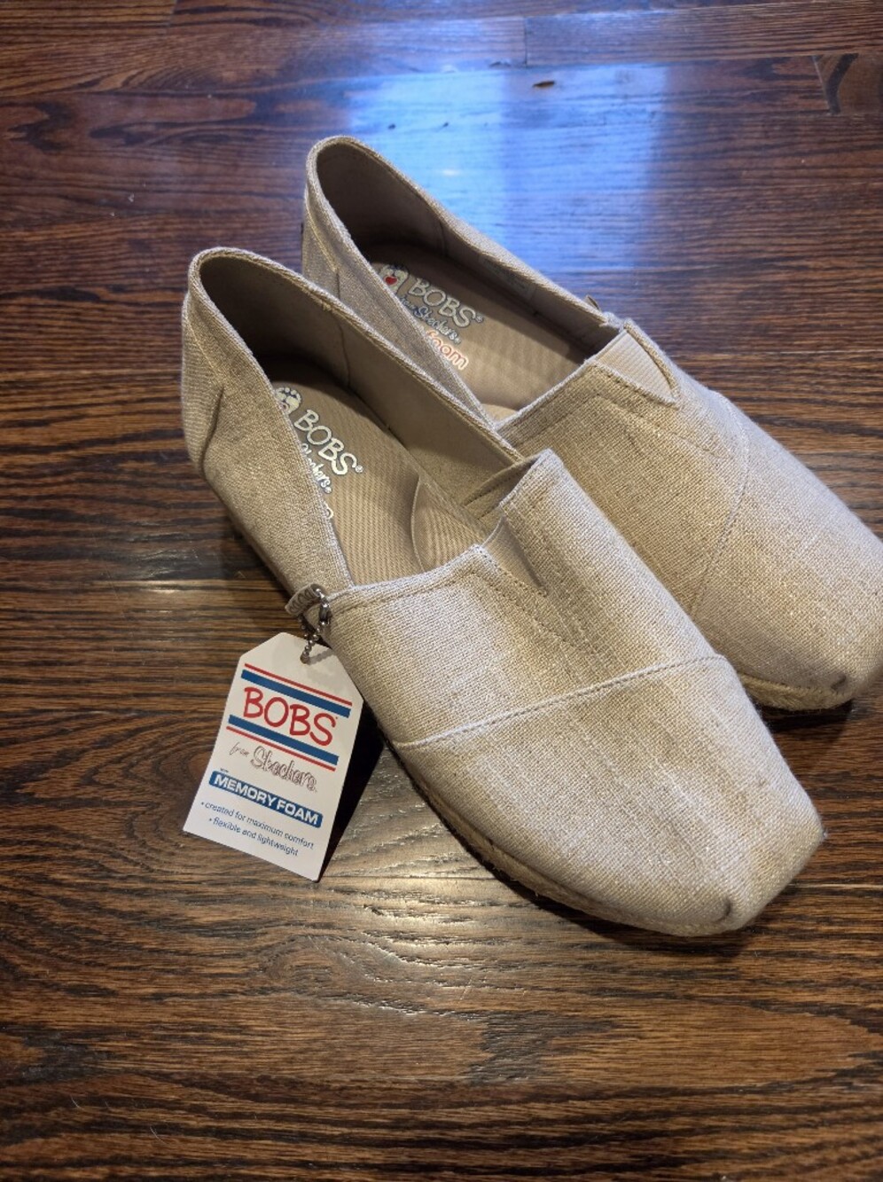 BOBS from Skechers Men's Slip-On Loafers in Light Tan